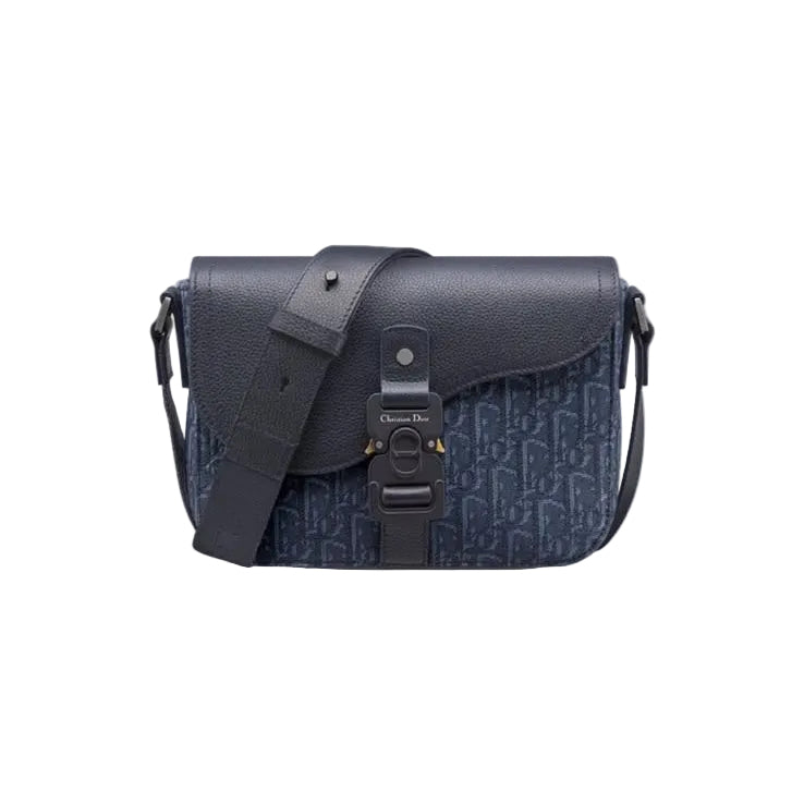 Sac bandoulière Blue mono cuir