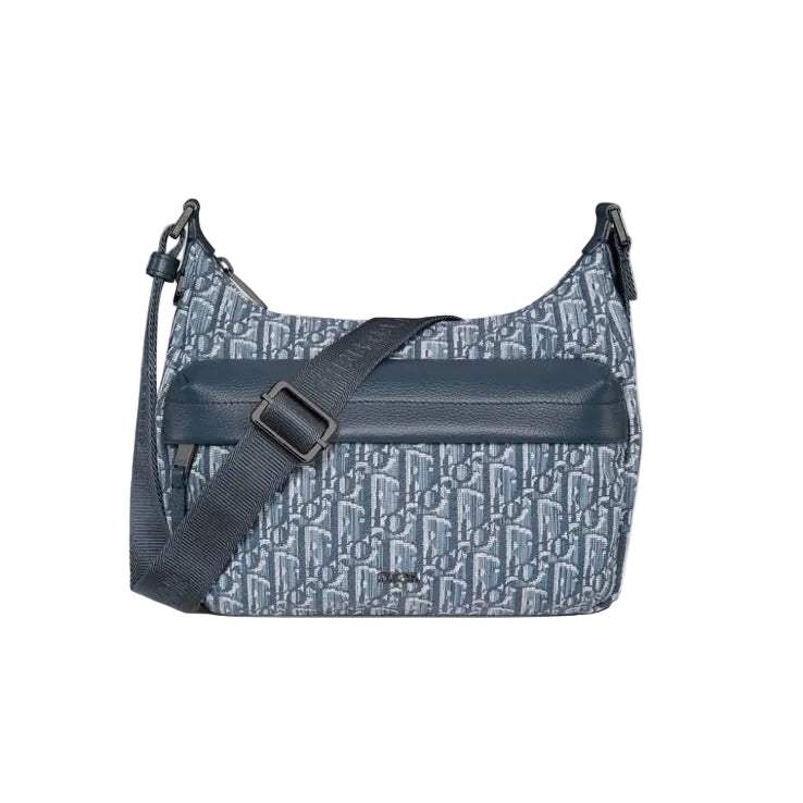 Sac à bandoulière Blue mono cuir