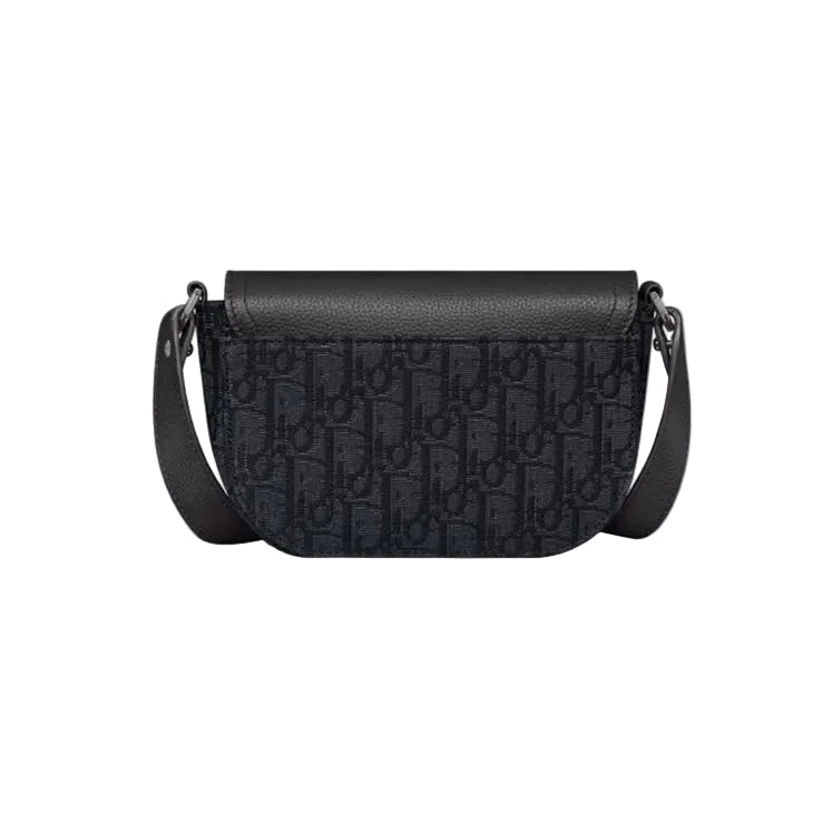 Sac black bandoulière cuir