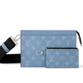 Sac bandoulière double blue