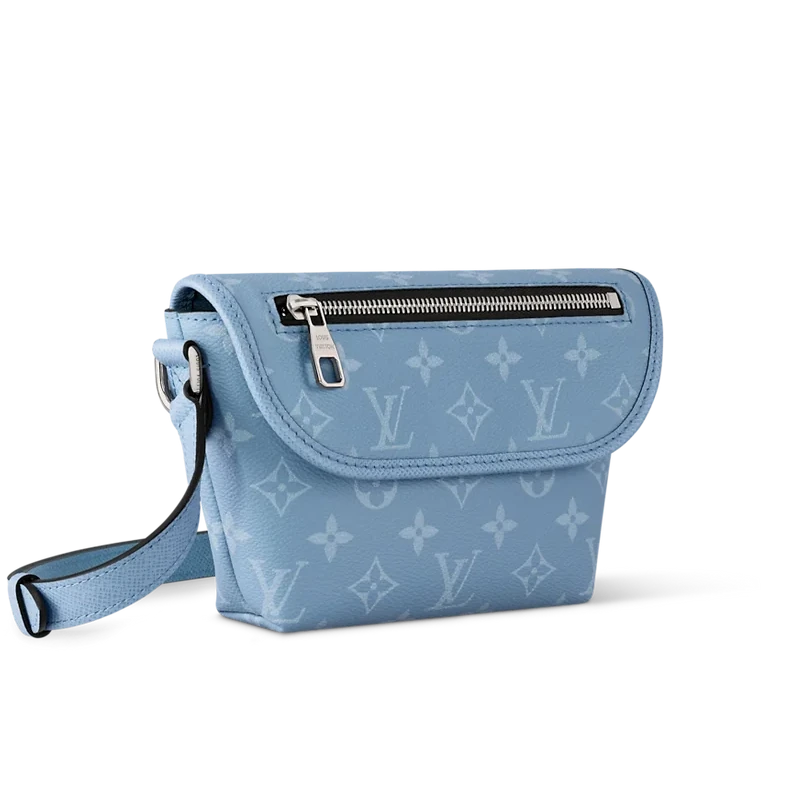 Sac zip blue mono