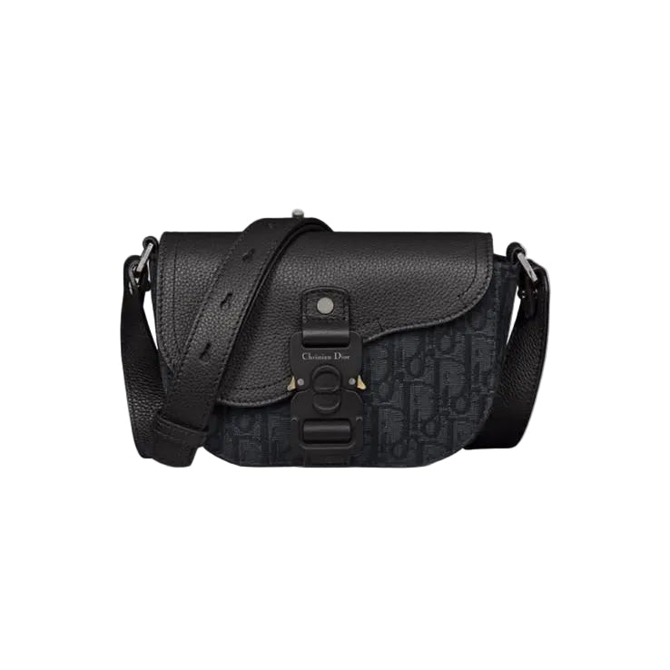 Sac black bandoulière cuir