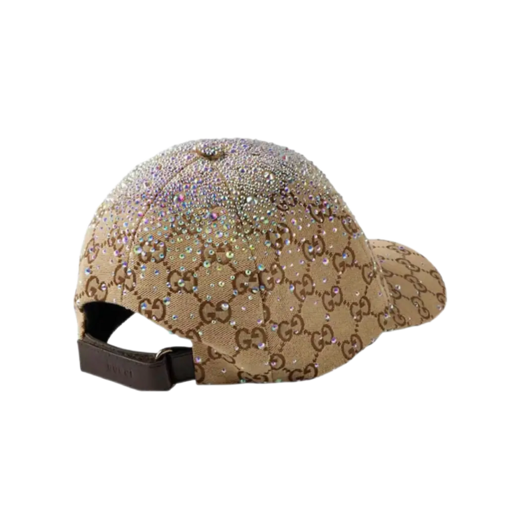 BROWN STRASS CAP