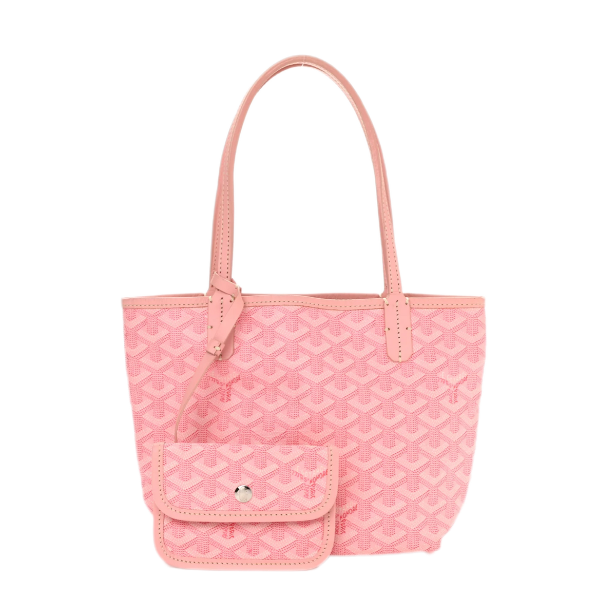 Goyardine Reversible Mini Anjou Pink