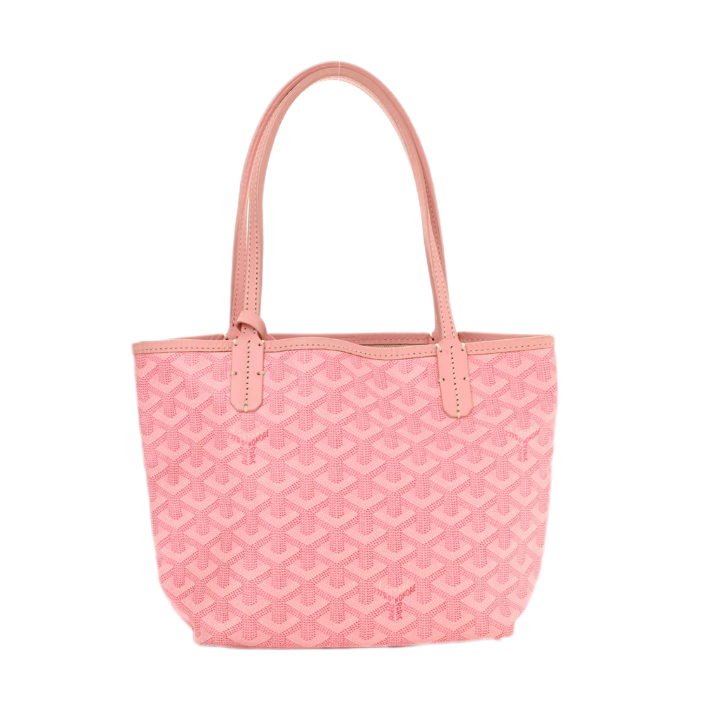 Goyardine Reversible Mini Anjou Pink