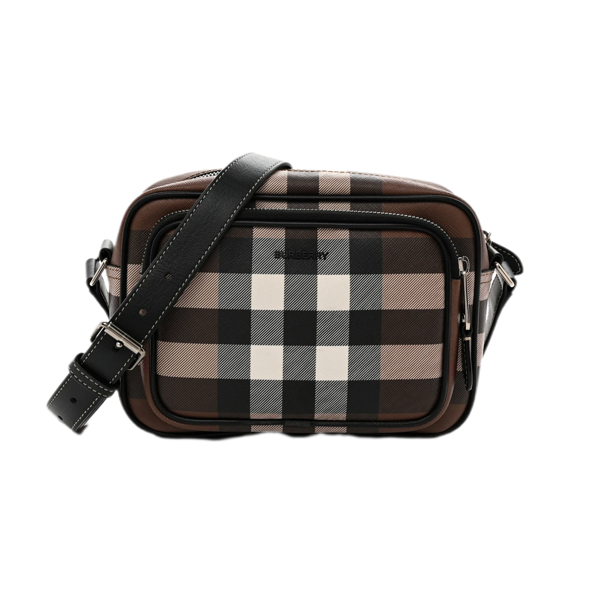 Canvas Check Paddy Messenger Birch Brown