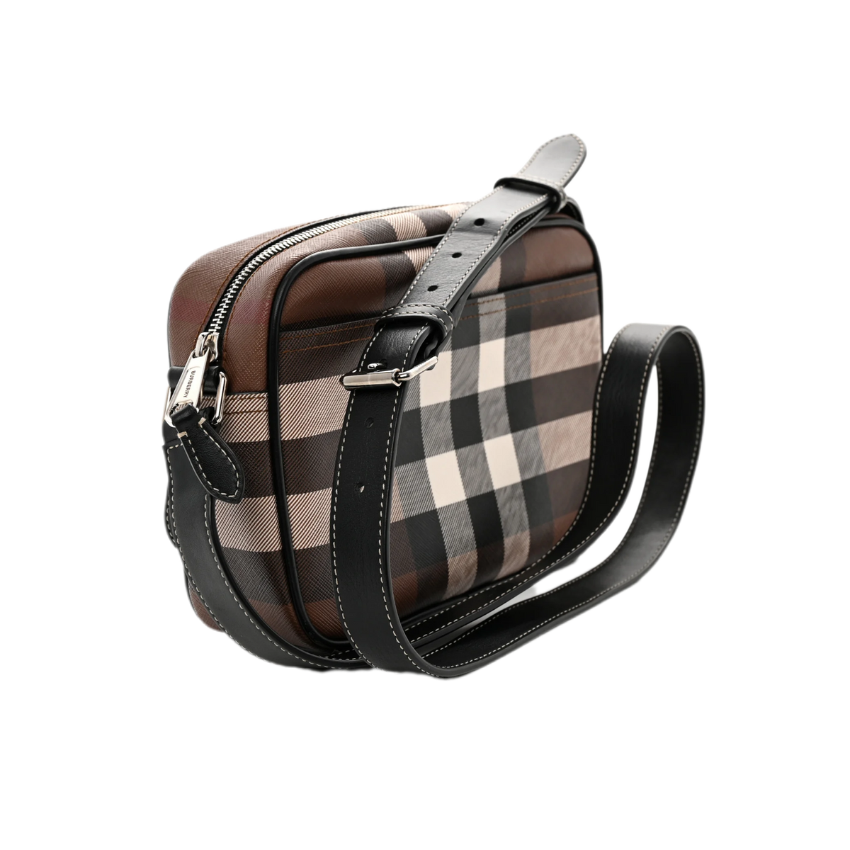 Canvas Check Paddy Messenger Birch Brown