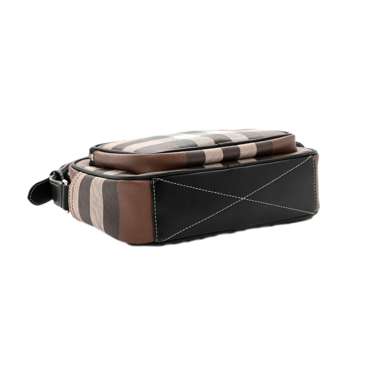 Canvas Check Paddy Messenger Birch Brown